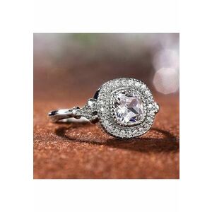 Inel argintiu - cu pietre din zirconiu - Yvona C22 - 6 (circumferinta: 51.9 mm) imagine