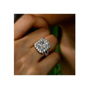 Inel argintiu - cu pietre din zirconiu - Talula C1 - 7 (circumferinta: 54.5 mm) imagine