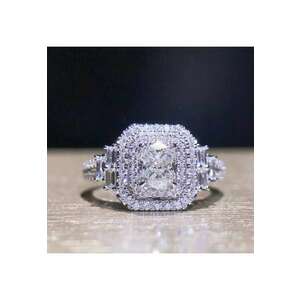 Inel argintiu - cu pietre din zirconiu - Yoneta C20 OUT - 6 (circumferinta: 51.9 mm) imagine