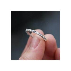 Inel argintiu - cu pietre din zirconiu - Joana C9 - 7 (circumferinta: 54.5 mm) imagine