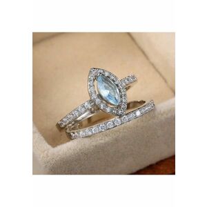 Set 2 Inele argintii - cu pietre din zirconiu - Nilette C24 - 8 (circumferinta: 57 mm) imagine