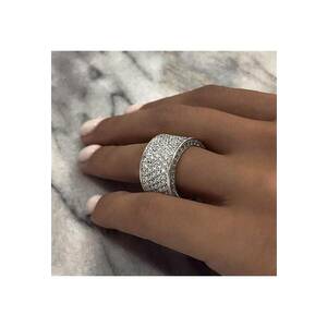 Inel argintiu - cu pietre din zirconiu - Snorri C29 - 7 (circumferinta: 54.5 mm) imagine