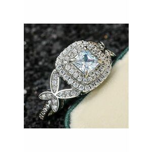 Inel argintiu - cu pietre din zirconiu - Yvette C22 - 8 (circumferinta: 57 mm) imagine