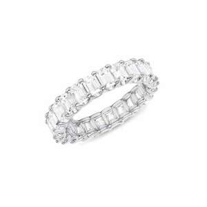 Inel argintiu - tennis - cu pietre din zirconiu - Minerva C1 - 8 (circumferinta: 57 mm) imagine