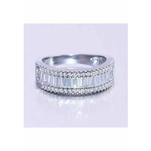 Inel argintiu - cu pietre din zirconiu - Signea C4 - 8 (circumferinta: 57 mm) imagine