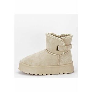 Cizme scurte bej imblanite DAY9058 116 16205 imagine