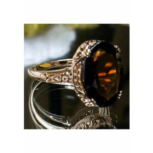 Inel auriu - stil vintage - cu piatra din zirconiu - Nellie C1 - 7 (circumferinta: 54.5 mm) imagine