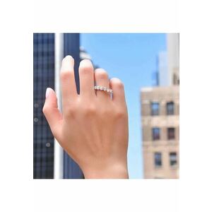 Inel tennis - argintiu - cu pietre din zirconiu - Chloe C2 imagine