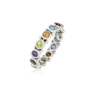 Inel argintiu - cu pietre colorate din zirconiu - Jeanie C23 - 7 (circumferinta: 54.5 mm) imagine