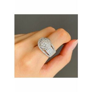 Inel argintiu - cu pietre din zirconiu - Smilla C9 - 6 (circumferinta: 51.9 mm) imagine