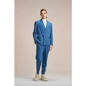 Pantaloni carrot fit cu pense frontale imagine