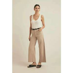 Blugi largi - crop - cu talie înaltă imagine