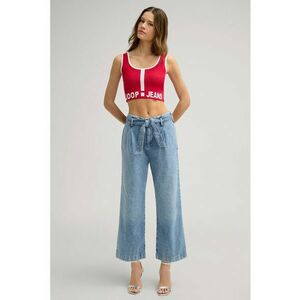 Blugi largi cu cordon în talie imagine