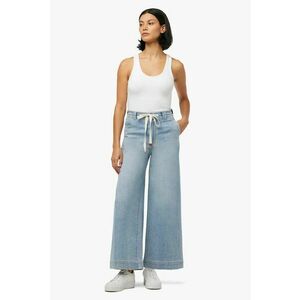 Blugi largi cu talie înaltă și șnur în talie HD1 imagine