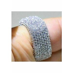 Inel argintiu - cu pietre din zirconiu - Skott C22 - (circumferinta: mm imagine