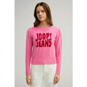 Pulover cu guler rotund si imprimeu frontal imagine