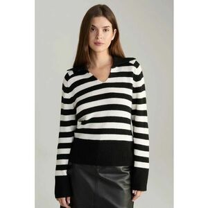 Pulover cu imprimeu in dungi imagine