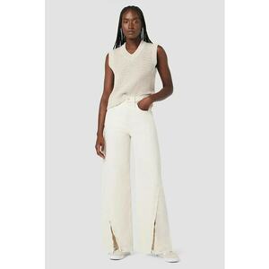 Blugi largi cu talie înaltă și fermoar la gleznă imagine