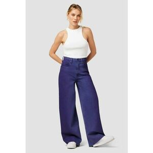 Blugi supradimensionați fără tiv finisat - cu talie înaltă imagine