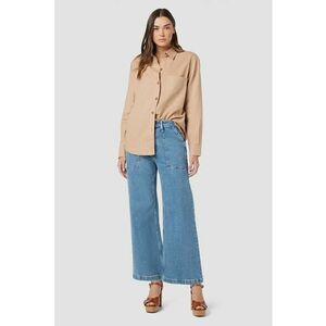 Blugi largi cu talie înaltă și buzunare frontale HD1 imagine