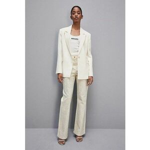 Blugi evazati cu strasuri aplicate imagine