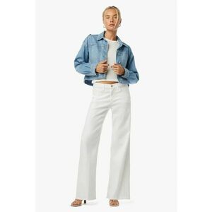 Blugi largi cu talie înaltă și buzunare frontale imagine