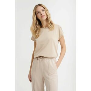 Tricou din bumbac si modal cu perforatii imagine