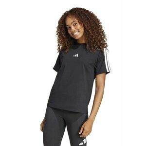 Tricou din bumbac cu decolteu la baza gatului imagine