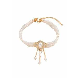 Colier choker - auriu - cu perle - Ose C24 imagine