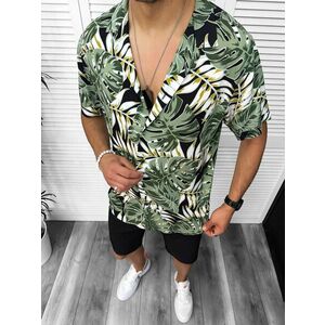 Camasa barbati de vara maneca scurta cu imprimeu 13093 D3-5.2 imagine