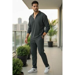 Trening barbati slim fit kaki Pantaloni + Bluza C300 26-3.2 imagine