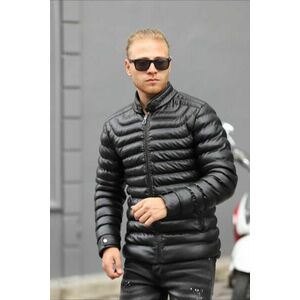 Geaca barbati groasa neagra de iarna 123438 imagine