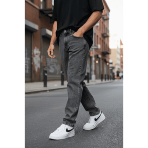 Blugi barbati baggy gri 100 G5-2 imagine