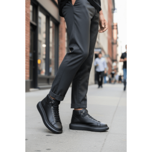 Adidasi barbati casual negri 6616 imagine