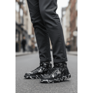 Adidasi barbati casual negri cu gri 6617 imagine