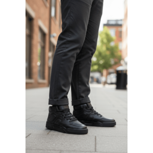 Adidasi barbati casual negri R911 T4-2 imagine