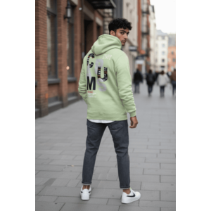 Hanorac barbati slim fit verde vatuit S100 33-3.1 imagine