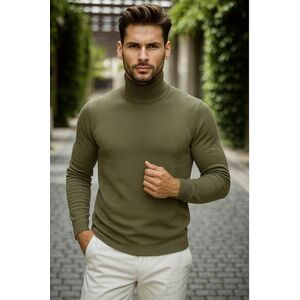 Helanca barbati slim fit kaki 13416 imagine