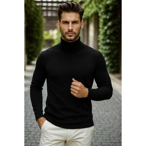 Helanca barbati slim fit neagra 13416 imagine