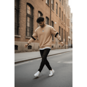 Bluza barbati crem slim fit 71412 23-3.2 imagine