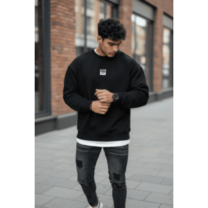 Bluza barbati neagra slim fit 71412 23-3.3 imagine