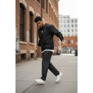 Bluza barbati neagra slim fit 71413 imagine