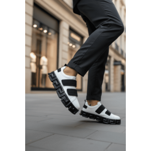 Adidasi barbati VSC Greca albi cu negru cu arici 092 imagine