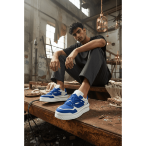 Adidasi barbati casual albastri Q6 imagine