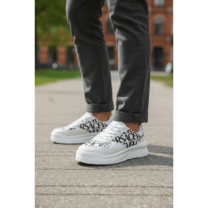 Adidasi barbati casual albi L76 imagine