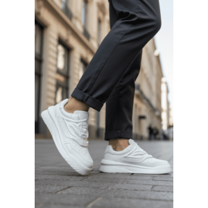 Adidasi barbati casual albi Q6 imagine