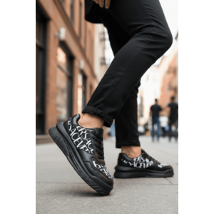 Adidasi barbati casual negri L76 imagine