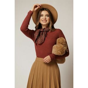 Maleta bordo din tricot casual eleganta imagine