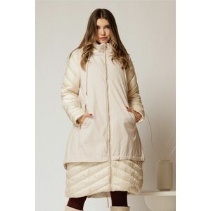 Geaca dama ivoar croi lejer cu fermoar metalic auriu imagine