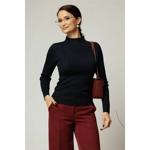 Maleta bleumarin din tricot casual eleganta imagine